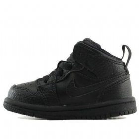 Boty Nike Air Jordan 1 Mid Tops Td Pro Děti Černé