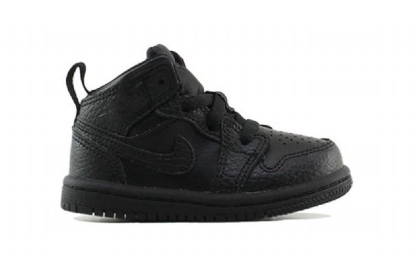 Boty Nike Air Jordan 1 Mid Tops Td Pro Děti Černé