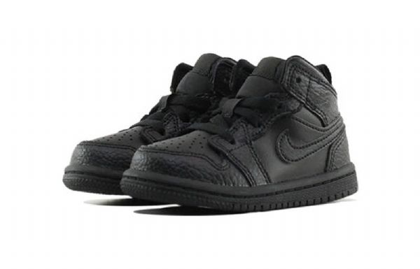 Boty Nike Air Jordan 1 Mid Tops Td Pro Děti Černé