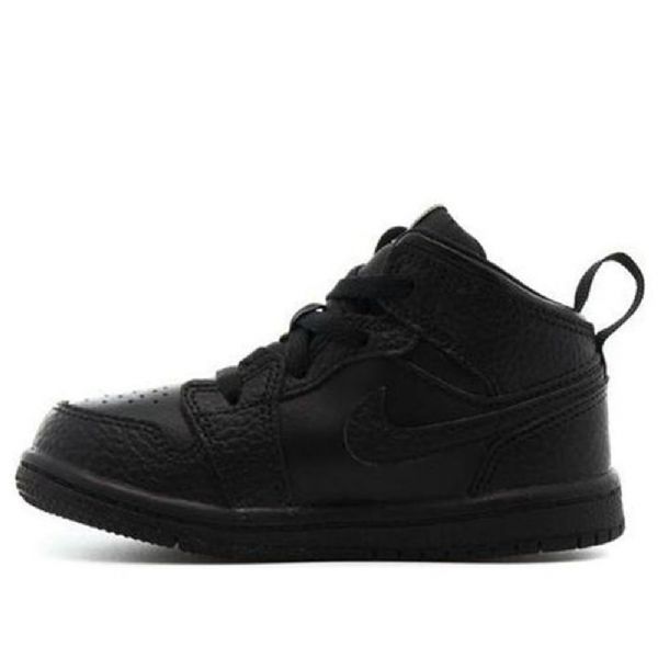 Boty Nike Air Jordan 1 Mid Tops Td Pro Děti Černé
