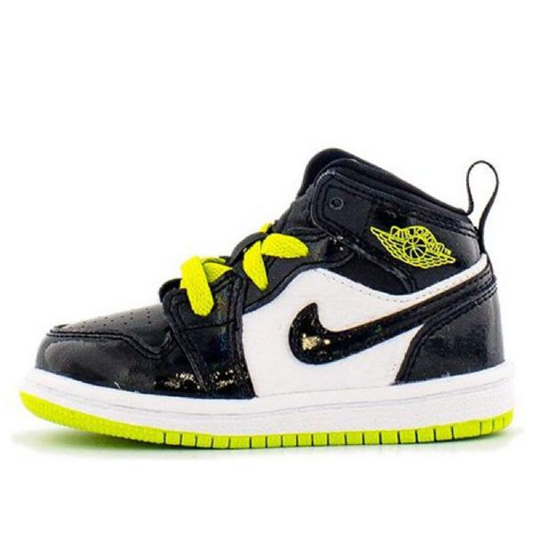 Boty Nike Air Jordan 1 Mid Tops Td Pro Děti Černé