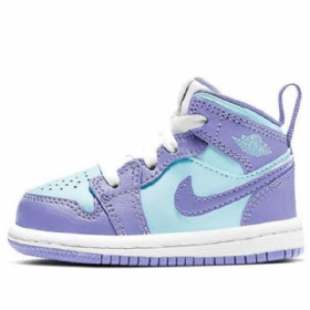 Boty Nike Air Jordan 1 Mid Tops Td Pro Děti Fialové