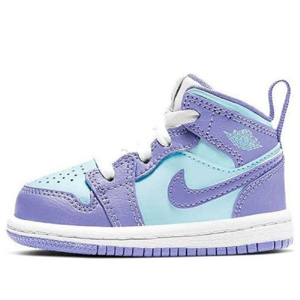 Boty Nike Air Jordan 1 Mid Tops Td Pro Děti Fialové
