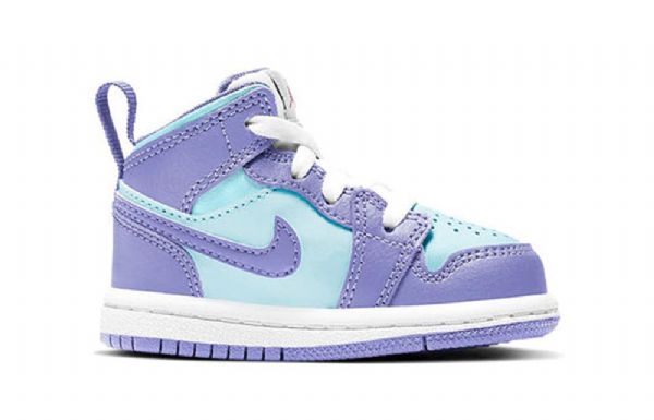 Boty Nike Air Jordan 1 Mid Tops Td Pro Děti Fialové