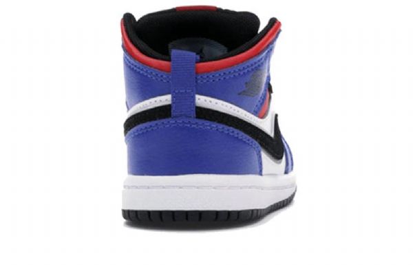 Boty Nike Air Jordan 1 Mid Tops Td Pro Děti Modrá Červená Bílá