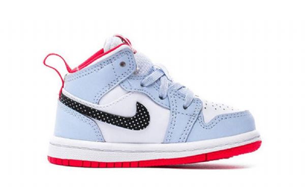 Boty Nike Air Jordan 1 Mid Tops Td Pro Děti Modré