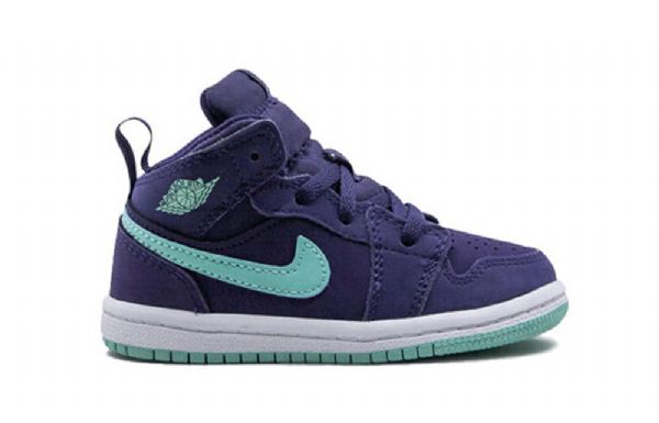 Boty Nike Air Jordan 1 Mid Tops Td Pro Děti Nachový Mint