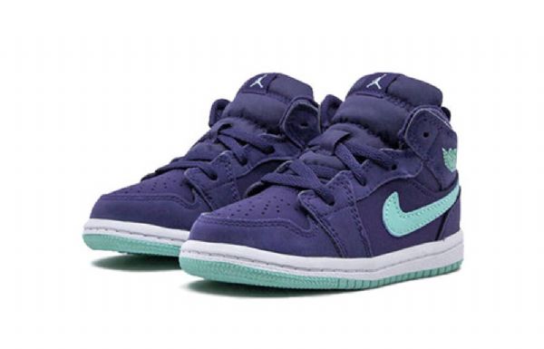 Boty Nike Air Jordan 1 Mid Tops Td Pro Děti Nachový Mint
