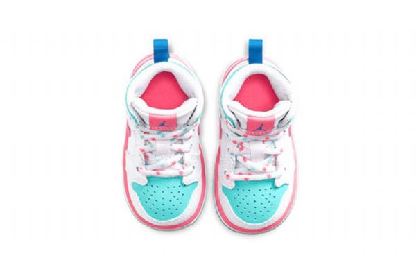 Boty Nike Air Jordan 1 Mid Tops Td Pro Děti Růžové