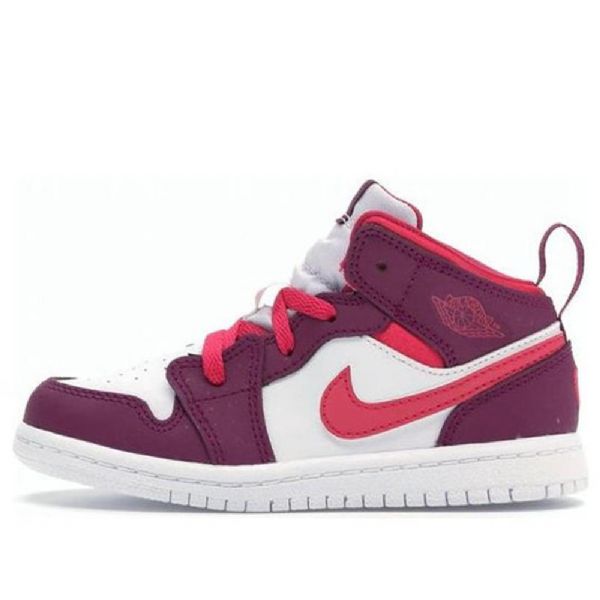 Boty Nike Air Jordan 1 Mid Tops Td Pro Děti Růžové