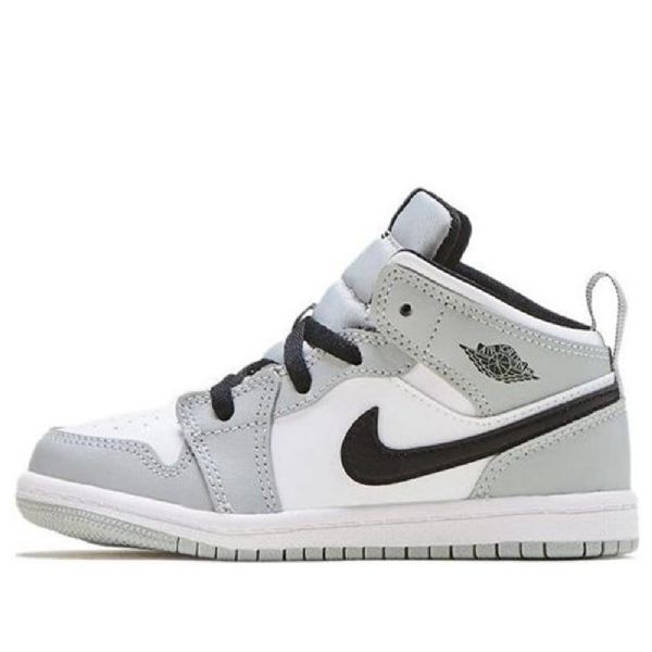 Boty Nike Air Jordan 1 Mid Tops Td Pro Děti Světle Šedé