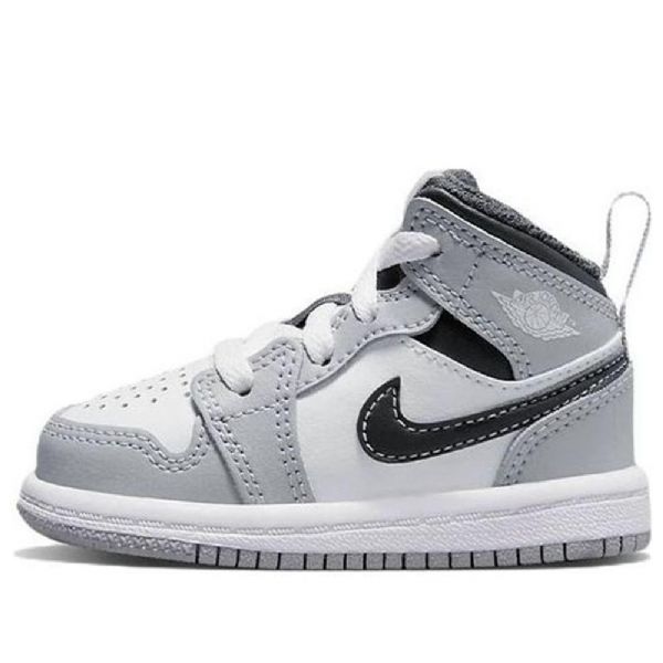 Boty Nike Air Jordan 1 Mid Tops Td Pro Děti Světle Šedé