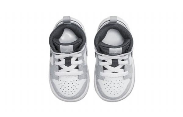 Boty Nike Air Jordan 1 Mid Tops Td Pro Děti Světle Šedé