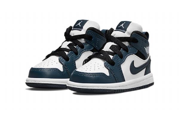 Boty Nike Air Jordan 1 Mid Tops Td Pro Děti Tmavě Modrá Modrý