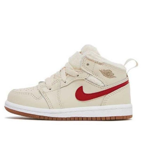 Boty Nike Air Jordan 1 Mid Tops Utility Td Pro Děti Khaki