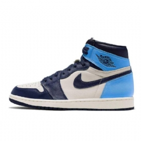 Boty Nike Air Jordan 1 Obsidian Unc Pro Ženy Vícebarevné