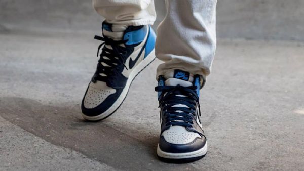 Boty Nike Air Jordan 1 Obsidian Unc Pro Ženy Vícebarevné