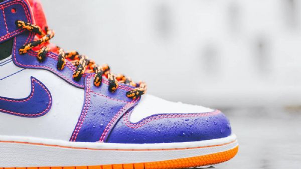 Boty Nike Air Jordan 1 Og Gs Tasmánský Ďábel Pro Muže Nachový Bílý