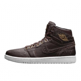 Boty Nike Air Jordan 1 Pinnacle Croc Pro Muže Hnědé