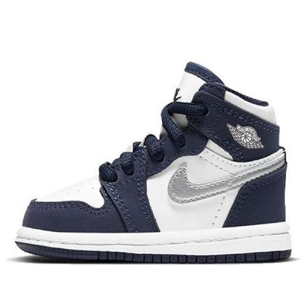Boty Nike Air Jordan 1 Retro High Tops Co.jp Td Pro Děti Námořnická Modrá
