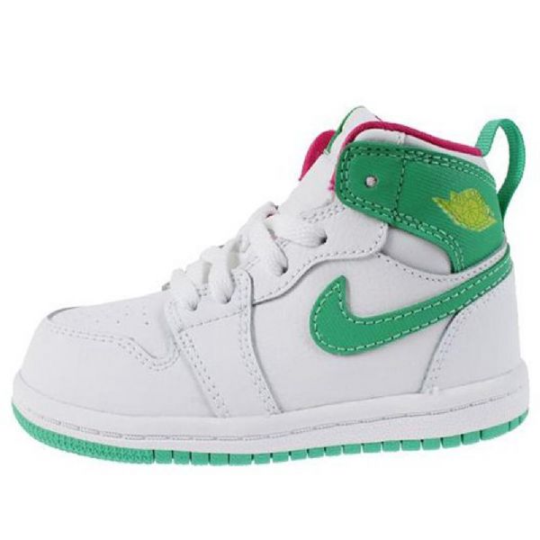 Boty Nike Air Jordan 1 Retro High Tops Gt Td Pro Děti Bílá Zelená