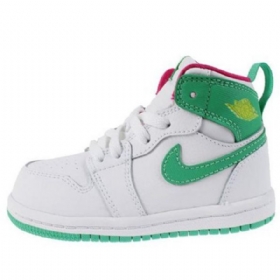 Boty Nike Air Jordan 1 Retro High Tops Gt Td Pro Děti Bílá Zelená