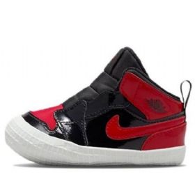 Boty Nike Air Jordan 1 Retro High Tops Og Do Postýlky Pro Děti Bílá Červená