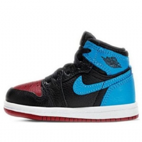 Boty Nike Air Jordan 1 Retro High Tops Og Td Pro Děti Černá Modrý