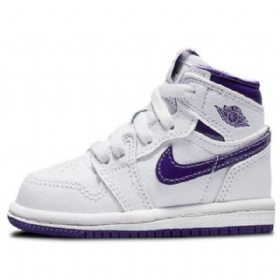 Boty Nike Air Jordan 1 Retro High Tops Og Td Pro Děti Fialová