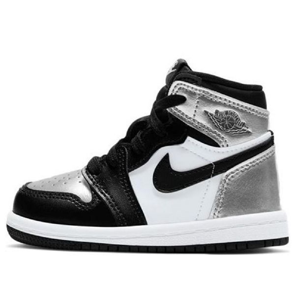 Boty Nike Air Jordan 1 Retro High Tops Og Td Pro Děti Stříbrné
