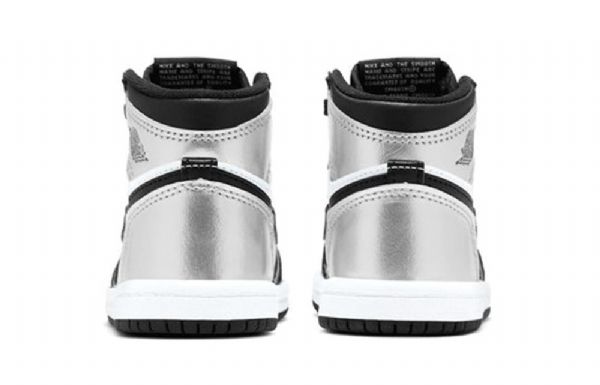 Boty Nike Air Jordan 1 Retro High Tops Og Td Pro Děti Stříbrné