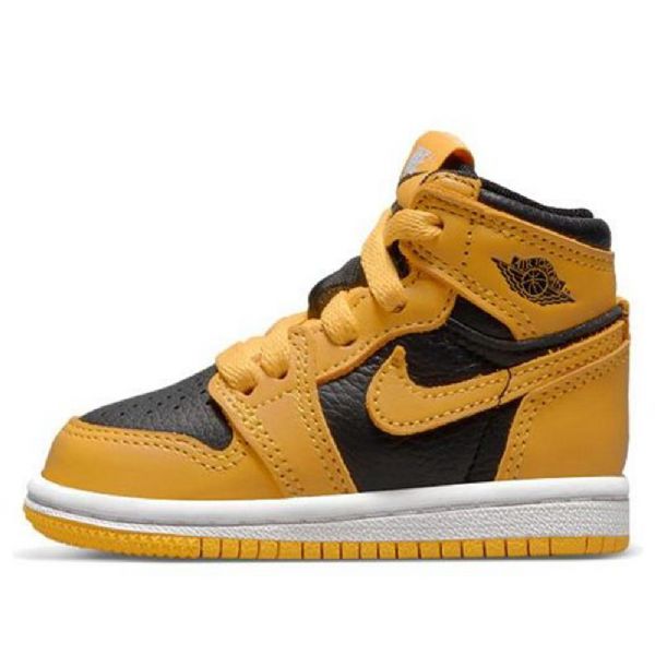 Boty Nike Air Jordan 1 Retro High Tops Og Td Pro Děti Žlutá Bílá