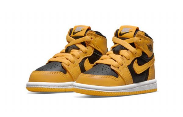 Boty Nike Air Jordan 1 Retro High Tops Og Td Pro Děti Žlutá Bílá