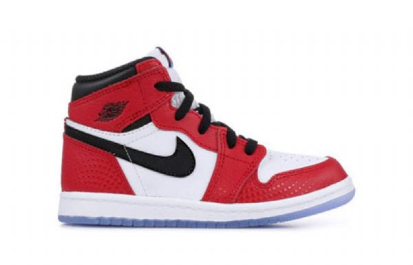 Boty Nike Air Jordan 1 Retro High Tops Td Pro Děti Červený Bílý