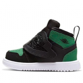 Boty Nike Air Jordan 1 Sky Pro Děti Černá Zelená
