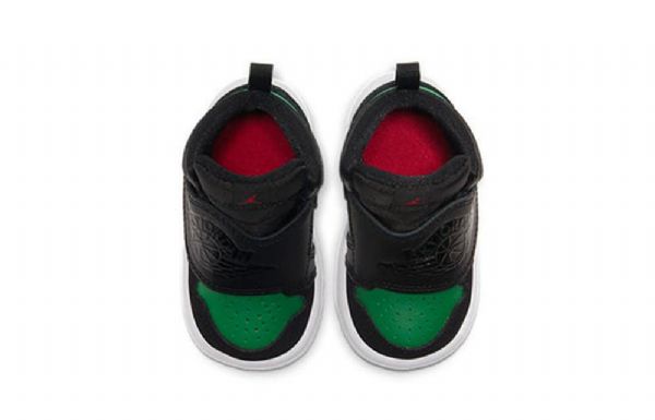 Boty Nike Air Jordan 1 Sky Pro Děti Černá Zelená