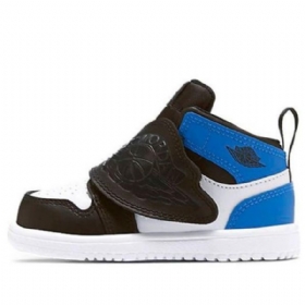 Boty Nike Air Jordan 1 Sky Td Pro Děti Černá Modrý Bílý