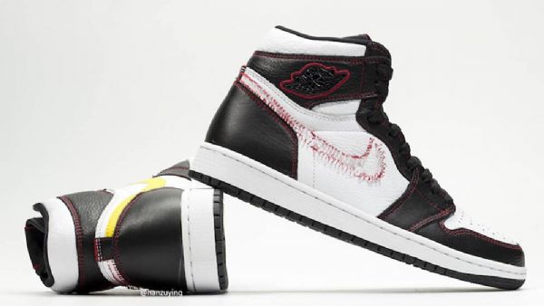 Dámské Boty Nike Air Jordan 1 High Tops Og Defiant Bílá Černá