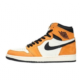 Dámské Boty Nike Air Jordan 1 High Tops Og Nováček Roku Žlutá Bílá