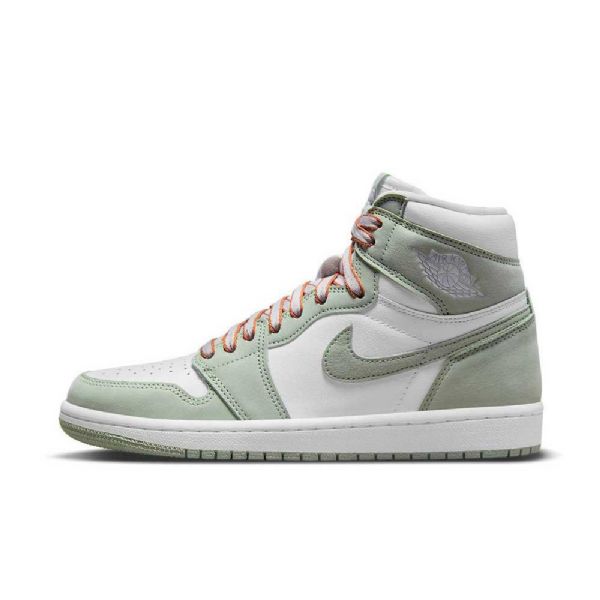 Dámské Boty Nike Air Jordan 1 High Tops Z Mořské Pěny Oranžová
