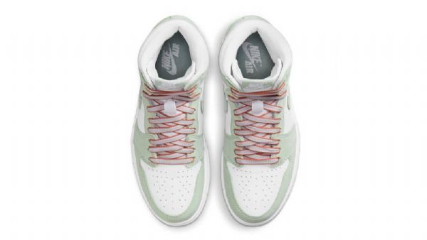 Dámské Boty Nike Air Jordan 1 High Tops Z Mořské Pěny Oranžová