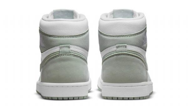 Dámské Boty Nike Air Jordan 1 High Tops Z Mořské Pěny Oranžová