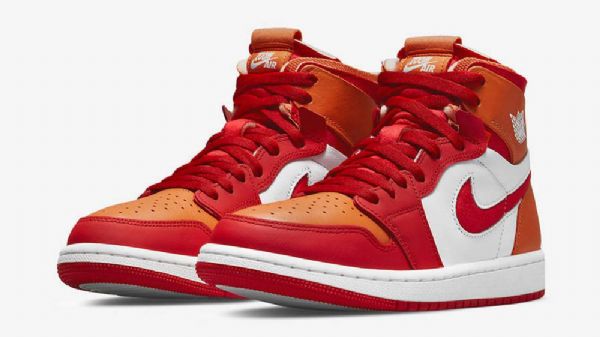 Dámské Boty Nike Air Jordan 1 High Tops Zoom cmft Fire Curry Pro Ženy Oranžově Červené