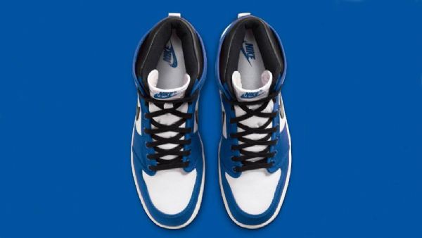 Dámské Boty Nike Air Jordan 1 Ko High Tops Storm Pro Ženy Modré