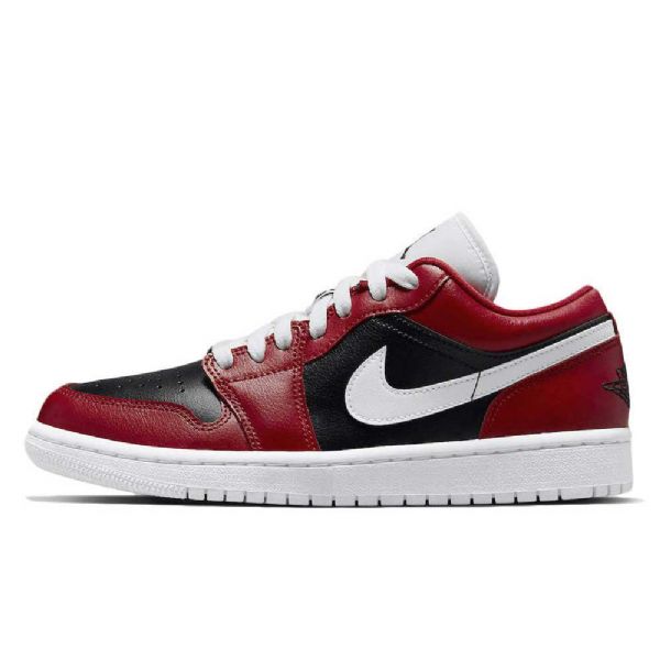 Dámské Boty Nike Air Jordan 1 Low Tops Chicago Flip Pro Ženy Červenobílé
