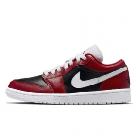 Dámské Boty Nike Air Jordan 1 Low Tops Chicago Flip Pro Ženy Červenobílé