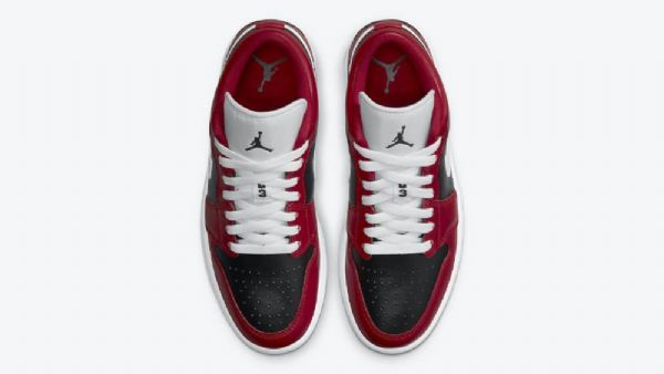 Dámské Boty Nike Air Jordan 1 Low Tops Chicago Flip Pro Ženy Červenobílé