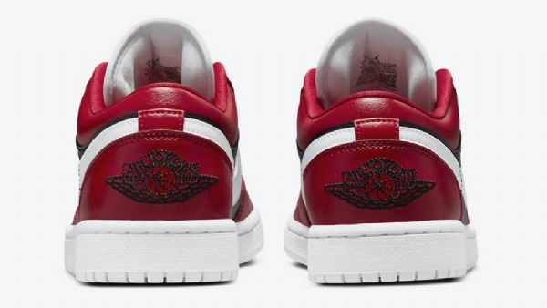 Dámské Boty Nike Air Jordan 1 Low Tops Chicago Flip Pro Ženy Červenobílé