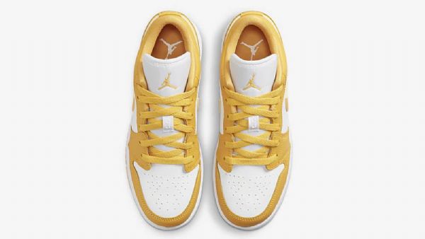 Dámské Boty Nike Air Jordan 1 Low Tops Gs Bílá Žlutá