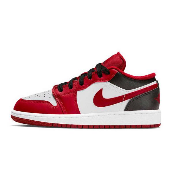 Dámské Boty Nike Air Jordan 1 Low Tops Gs S Reverzní Špičkou Červený Černá